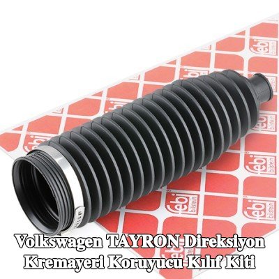 FEBI BILSTEIN Sol ön aks direksiyon kremayeri kılıfı kiti, kelepçeli — Volkswagen Tayron