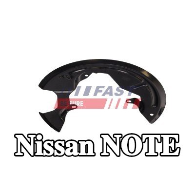 FAST لوحة دعم قرص الفرامل للمحور الأمامي الأيسر — 2012 Nissan Note