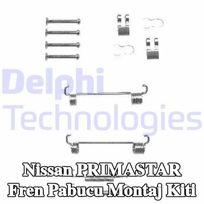 DELPHI Fren pabucu montaj kiti — Nissan Primastar
