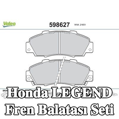 VALEO Fren balatası seti Ön Aks, 18mm, gıcırtı önleyici plaka olmadan — 2012 Honda Legend