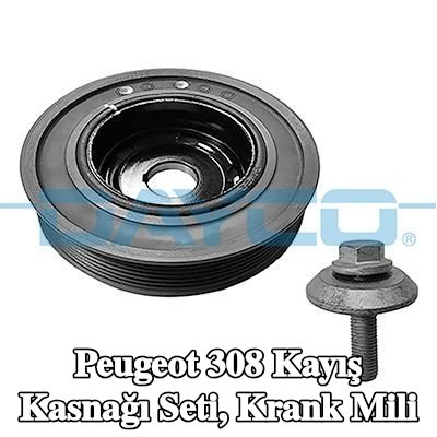 DAYCO Kayış Kasnağı Seti, krank mili — Peugeot 308