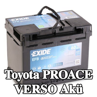EXIDE Akü EFB — Toyota Proace Verso