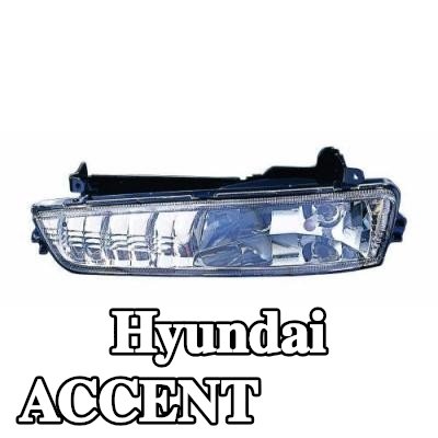 ABAKUS مصباح ضباب يمين, بدون لمبة, بدون حامل لمبة, بدون مقبس — 2008 Hyundai Accent