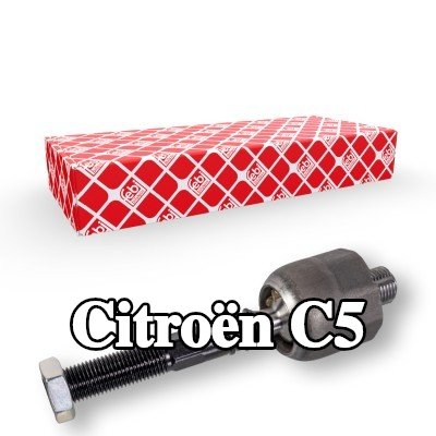 FEBI BILSTEIN قضيب الربط الداخلي المحور الأمامي الأيسر, المحور الأمامي الأيمن, 145mm, مع صامولة مضادة — Citroën C5