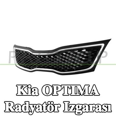 PRASCO Radyatör ızgarası, siyah, şasili — 2011 Kia Optima