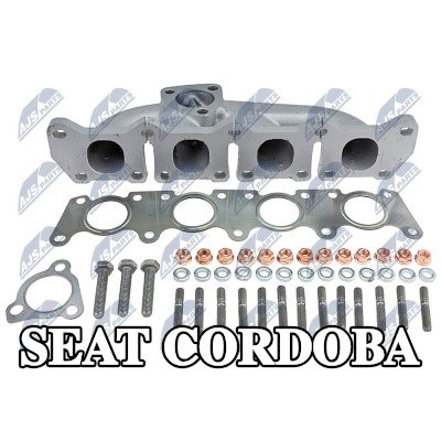 NTY مشعب العادم مع الحشيات/الأختام, مع مواد تثبيت — 2000 SEAT Cordoba