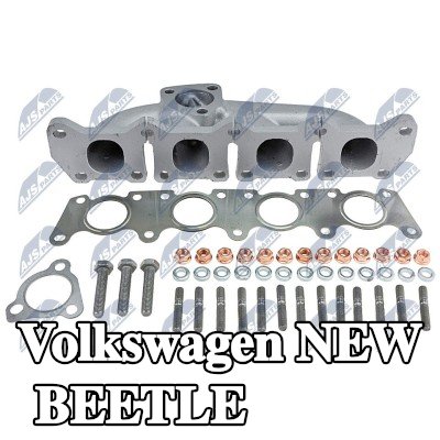 NTY مشعب العادم مع الحشيات/الأختام, مع مواد تثبيت — Volkswagen New Beetle