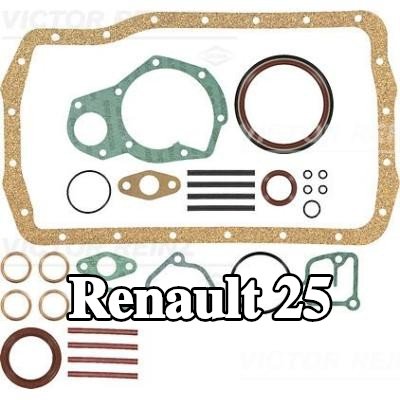 REINZ مجموعة حشيات علبة المرافق مع مانع تسرب العمود المرفقي — 1990 Renault 25