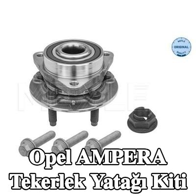 MEYLE Tekerlek yatağı kiti Ön Aks, entegre manyetik sensör halkalı, entegre tekerlek yatağı ile, sabitleme/montaj malzemesi ile — Opel Ampera