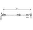 BOSCH Fren hortumu 521mm — Nissan Murano (6)