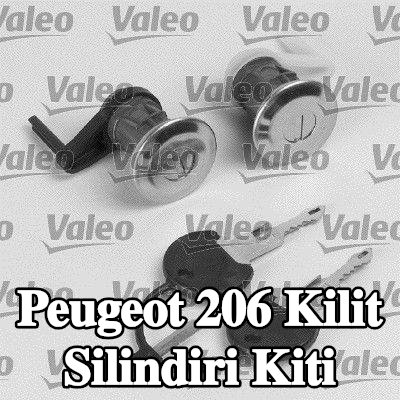 VALEO Kilit Silindiri Kiti Sol Ön, Sağ ön — Peugeot 206