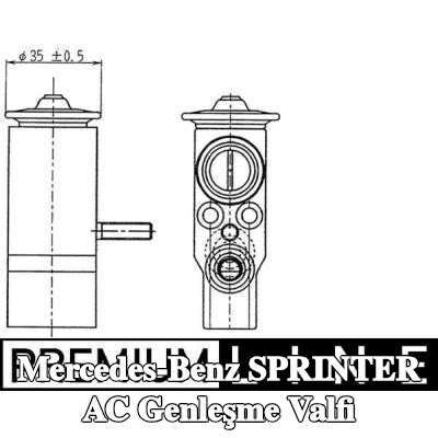 MAHLE AC genleşme valfi — Mercedes-Benz Sprinter