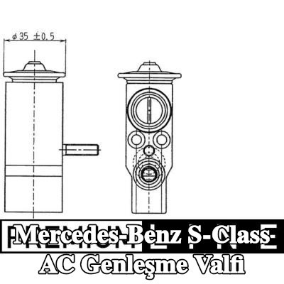 MAHLE AC genleşme valfi — 1997 Mercedes-Benz S-Class