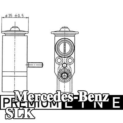 MAHLE صمام تمدد تكييف الهواء — 2000 Mercedes-Benz Slk