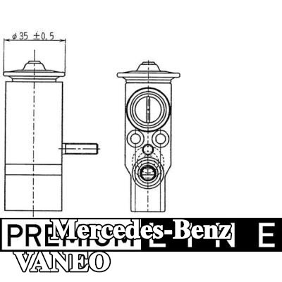 MAHLE صمام تمدد تكييف الهواء — Mercedes-Benz Vaneo