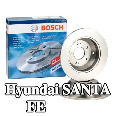 BOSCH القطر الخارجي لقرص المكابح: 301, 8mm, صلب, مشحم — 2016 Hyundai Santa Fe