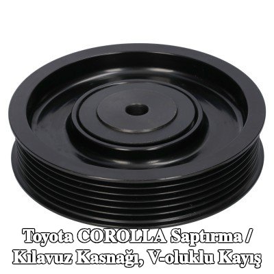 FEBI BILSTEIN Saptırma / kılavuz kasnağı, V-ribbed belt Outer Diameter: 120mm — Toyota Corolla