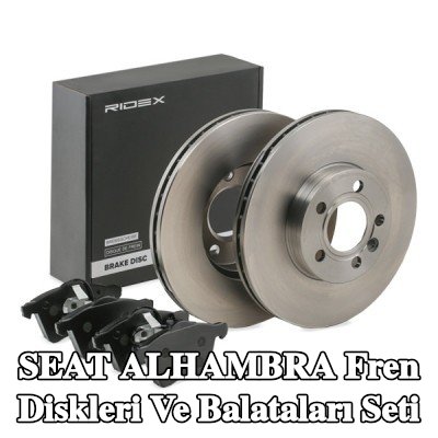 RIDEX Fren diskleri ve balataları seti Ön Aks, Havalandırmalı, piston klipsli — 2000 SEAT Alhambra