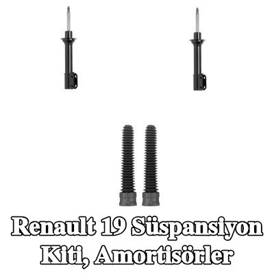 MONROE Süspansiyon kiti, amortisörler — Renault 19