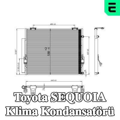 ERA Kurutuculu klima kondansatörü — Toyota Sequoia