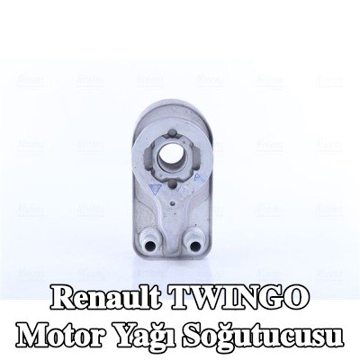 NISSENS Conta/sızdırmazlık elemanları ile motor yağı soğutucusu, yağ filtresi muhafazası olmadan, filtre olmadan — 2002 Renault Twingo