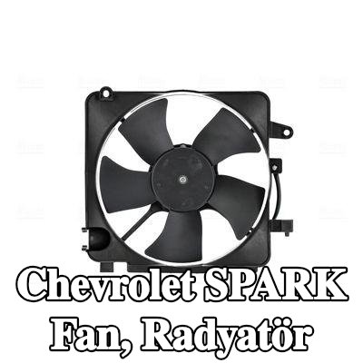 NISSENS Fan, radyatör fan kapağı dahil radyatör, direnç olmadan, kontrol ünitesi olmadan — 2005 Chevrolet Spark