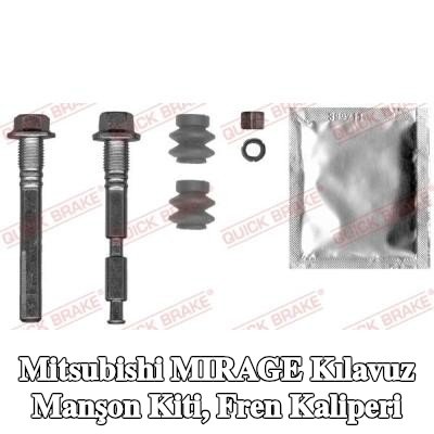 QUICK BRAKE Kılavuz manşon kiti, fren kaliperi — Mitsubishi Mirage