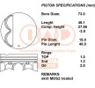 IAP QUALITY PARTS Piston segmanlı piston — Nissan Pixo (3)