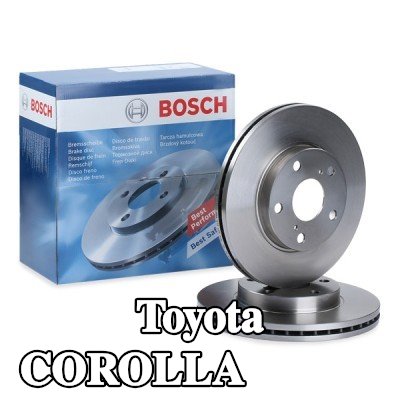 BOSCH القطر الخارجي لقرص المكابح: 273mm, مُهوى, مشحم — 2012 Toyota Corolla
