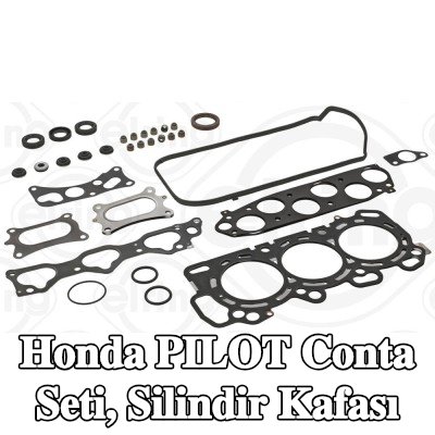 ELRING Conta seti, silindir kafası Sol, silindir kafası contası ile, valf gövdesi contalı, alüminyum silindir kapağı için — Honda Pilot