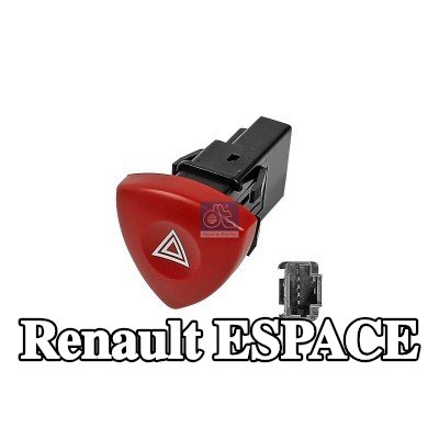 DT Spare Parts مفتاح ضوء التحذير من الخطر — Renault Espace