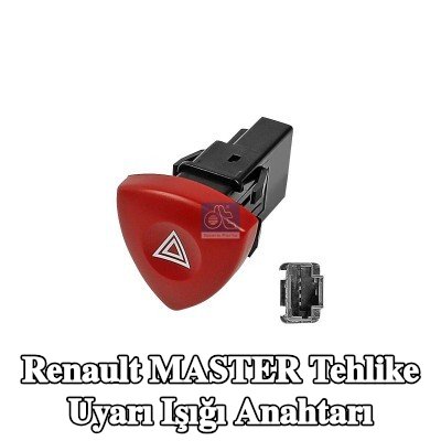 DT Spare Parts Tehlike uyarı ışığı anahtarı — 2002 Renault Master