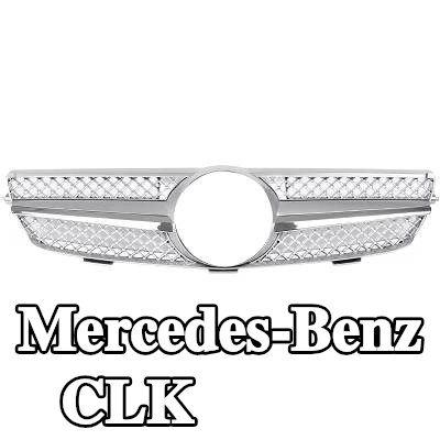 DIEDERICHS شبكة المبرد المطلية بالكروم, فضي — Mercedes-Benz Clk