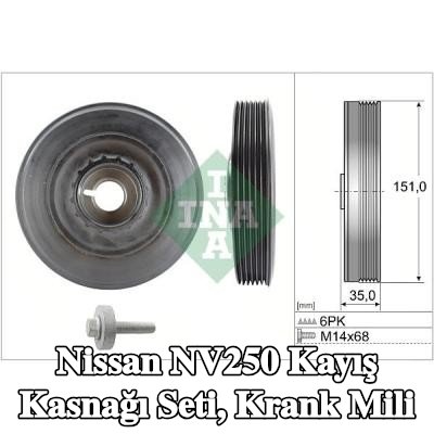 INA Kayış Kasnağı Seti, krank mili — Nissan Nv250
