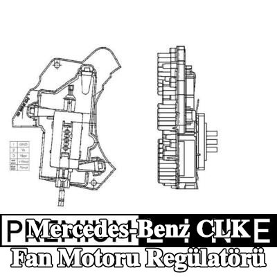 MAHLE Fan motoru regülatörü — 2000 Mercedes-Benz Clk