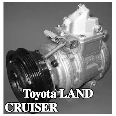 DENSO ضاغط تكييف هواء مع قابض مغناطيسي — 2000 Toyota Land Cruiser