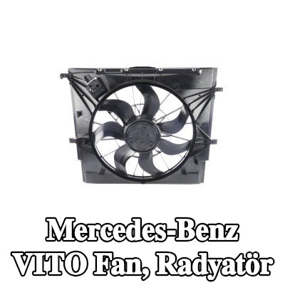 BOSCH Fan, radyatör 518mm, radyatör fan kapağı — Mercedes-Benz Vito