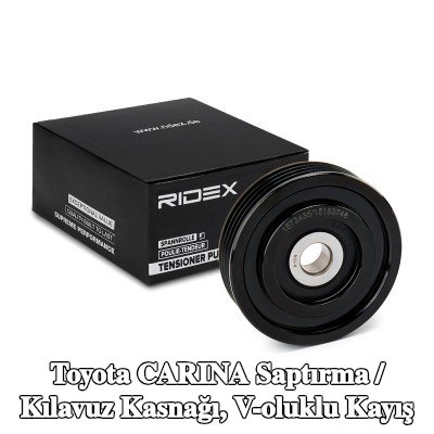 RIDEX Saptırma / kılavuz kasnağı, V-ribbed belt Outer Diameter: 73, 00mm — 1990 Toyota Carina