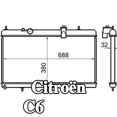 MAHLE مبرد المحرك — Citroën C6