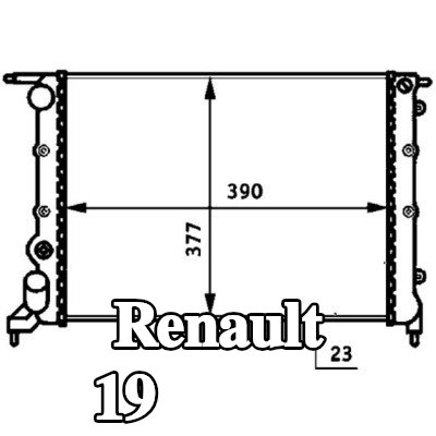 MAHLE مبرد المحرك — 1995 Renault 19