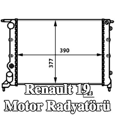 MAHLE Motor radyatörü — 1990 Renault 19
