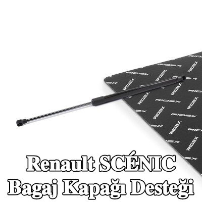 RIDEX Bagaj kapağı destek kolu Arka, 496mm — Renault Scénic