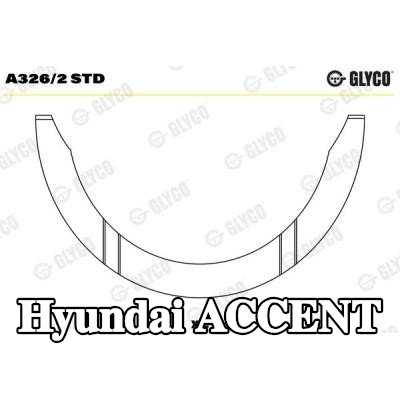 GLYCO صامولة الدفع، العمود المرفقي — Hyundai Accent
