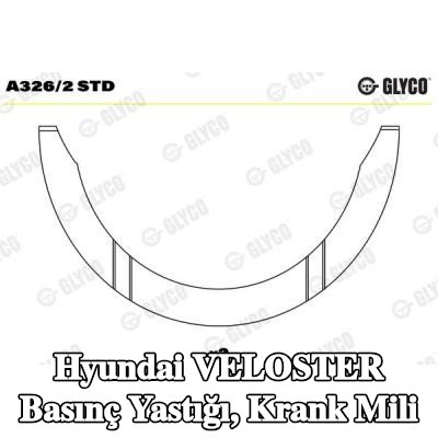 GLYCO Basınç Yastığı, krank mili — Hyundai Veloster