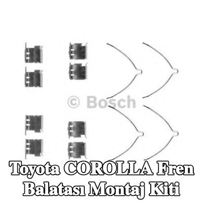 BOSCH Fren balatası montaj kiti — 1995 Toyota Corolla