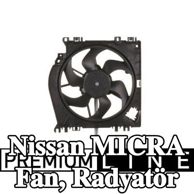 MAHLE Fan, radyatör 340mm, radyatör fan kapağı — 2003 Nissan Micra