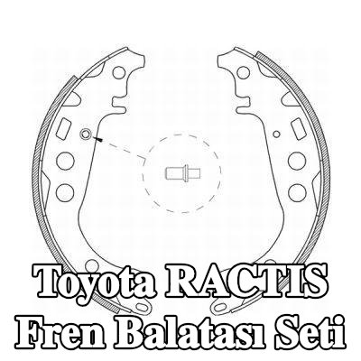 ABE Arka aks fren pabucu seti, 200mm — Toyota Ractis