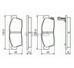 BOSCH Fren balatası seti 15mm — Citroën C-zero (4)
