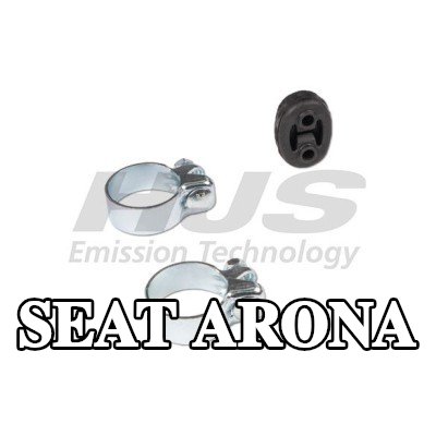 HJS طقم تركيب العادم مع المشابك — SEAT Arona