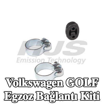 HJS Kelepçeli egzoz bağlantı kiti — Volkswagen Golf